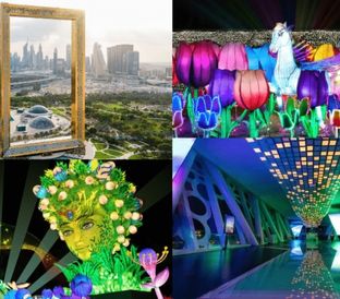 156 Dubai Frame and Garden Glow